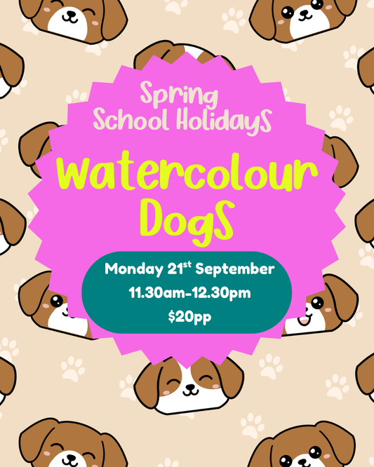 Monday 21st September| Watercolour Dogs| 11.30am-12.30pm
